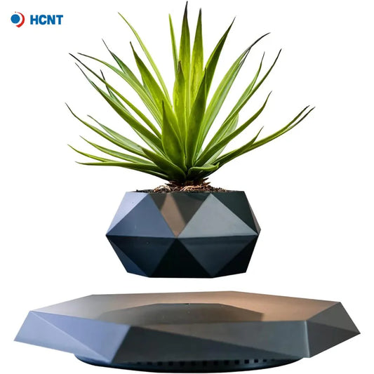 Levitating Plant Pot Magnetic Levitation Flower Pot Rotating Planters.