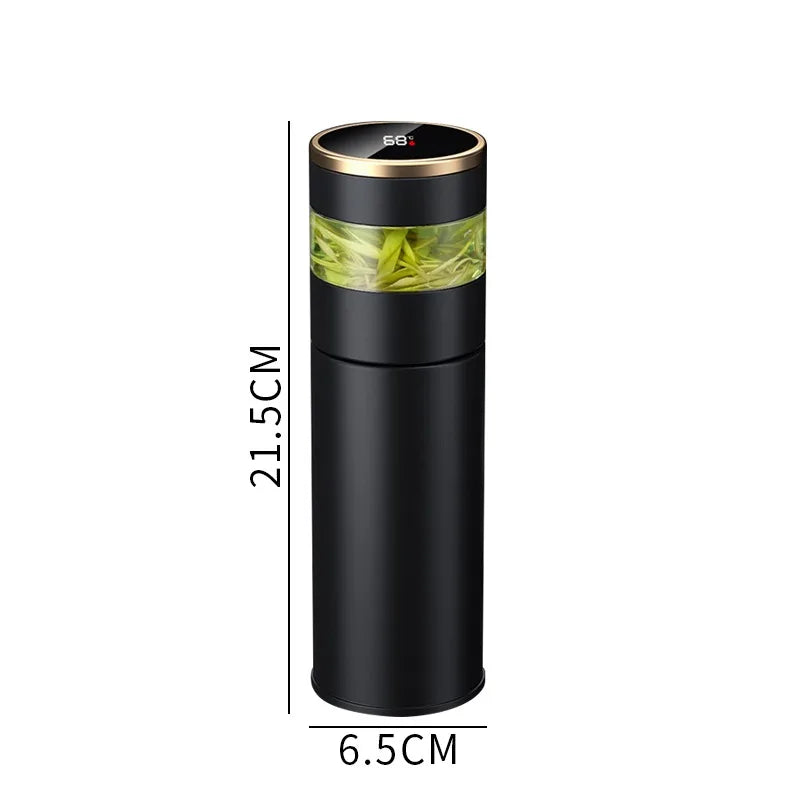Cups Intelligent 304 Stainless Steel Vacuum Cup Temperature LED Display.