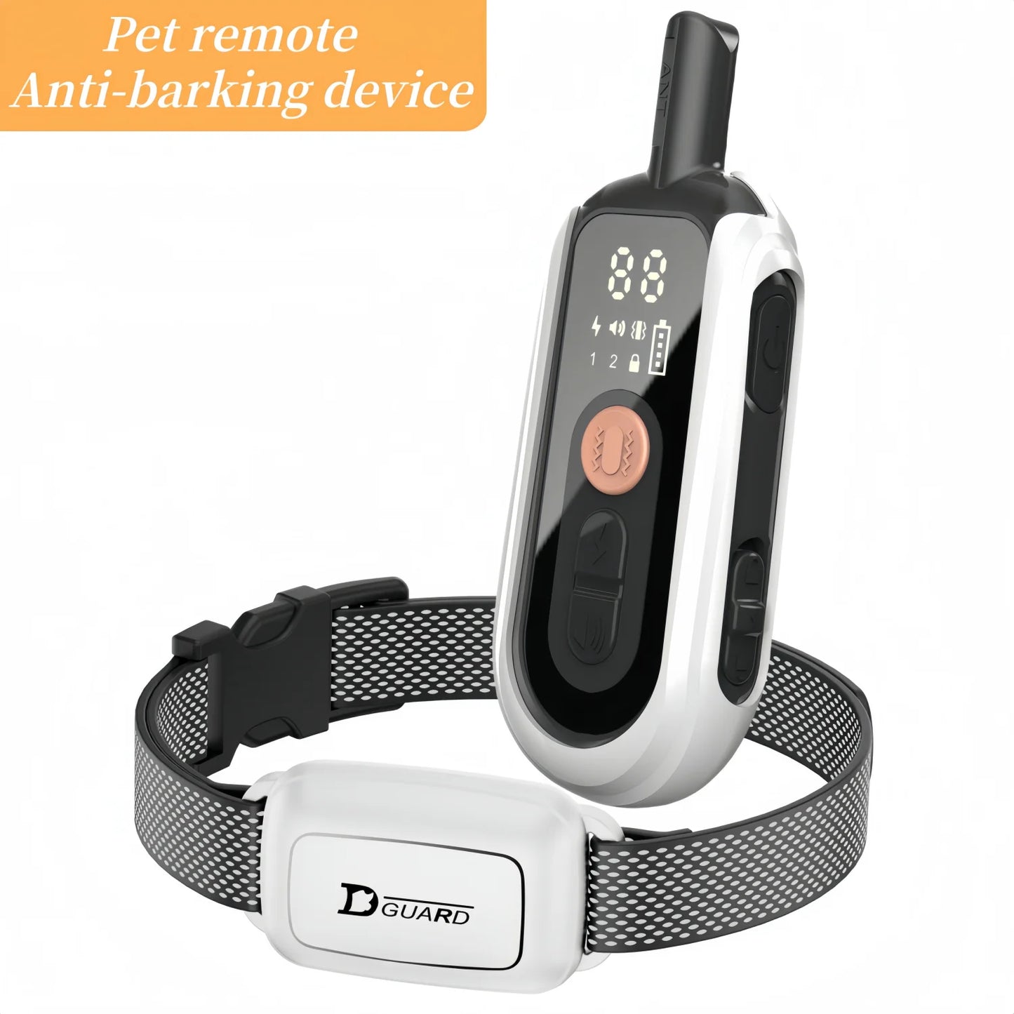 Training Collar Waterproof Dog Bark Collar Pet With Remote Control.