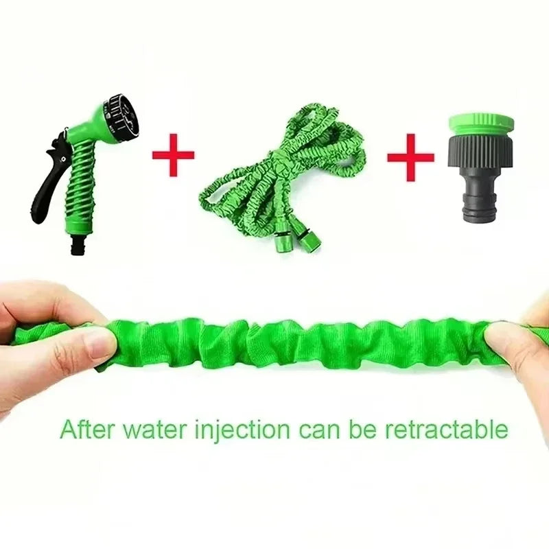 50 FT Expandable High-Pressure Magic Hose 7 Water Spraying Functions Gun.