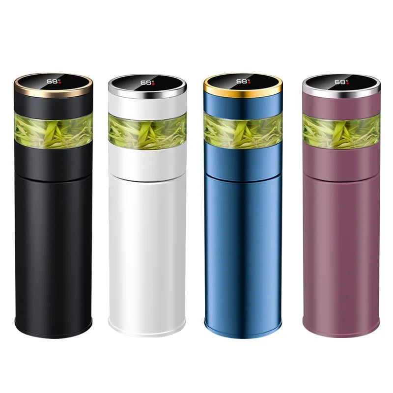 Cups Intelligent 304 Stainless Steel Vacuum Cup Temperature LED Display.