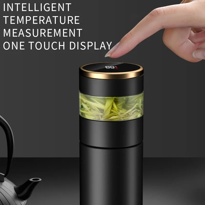 Cups Intelligent 304 Stainless Steel Vacuum Cup Temperature LED Display.