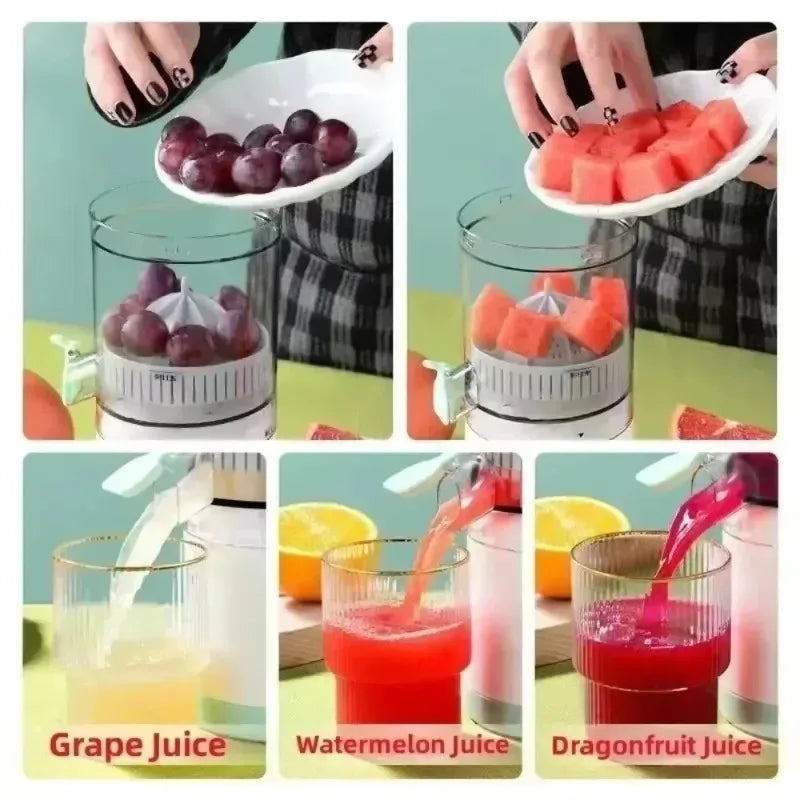 Extractor Electric Juice Extractor Wireless Usb Charging Fruit Juice Separation Press Cup