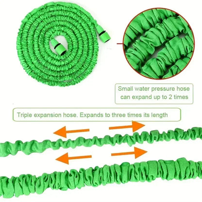 50 FT Expandable High-Pressure Magic Hose 7 Water Spraying Functions Gun.